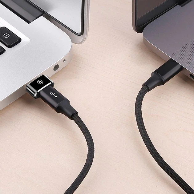 Адаптер Baseus USB-C to USB-A Black (CAAOTG-01) - изображение 12