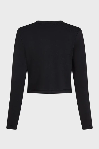 Жіноча чорний кардиган BUTTON CARDIGAN Karl Lagerfeld M A2W18028 - Фото 6 Жіноча чорний кардиган BUTTON CARDIGAN Karl Lagerfeld M A2W18028 - изображение 6