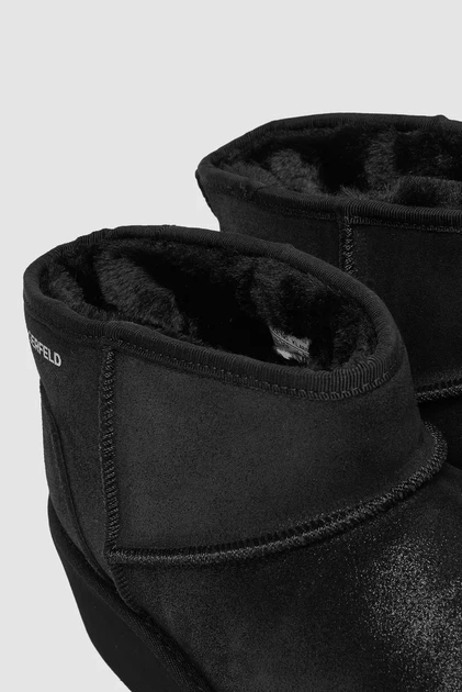 Жіночі чорні замшеві уггі THERMO Lo Pull On Boot Karl Lagerfeld 37 KL48523 - зображення 5