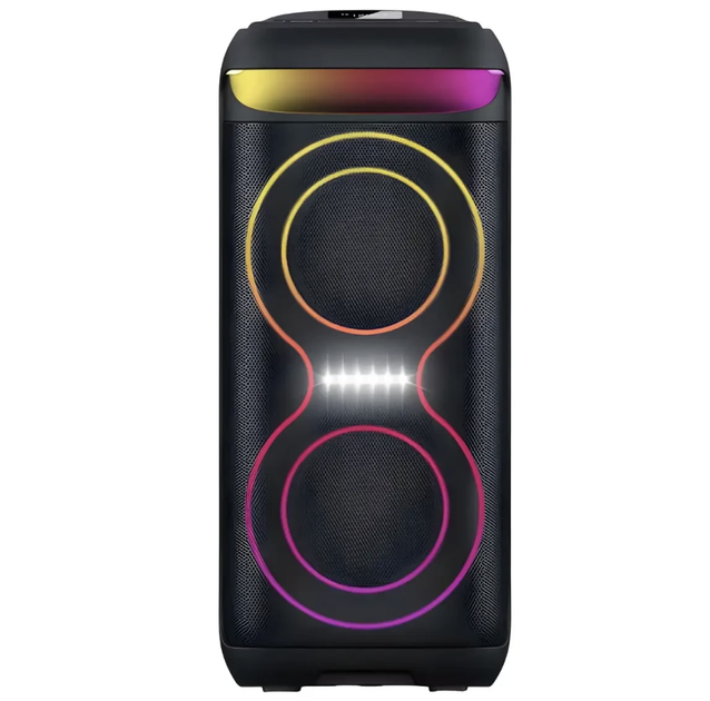Портативна Bluetooth колонка 2х6.5" з 2 бездротовими мікрофонами та LED підсвічуванням ZXX-5505 40W - изображение 6