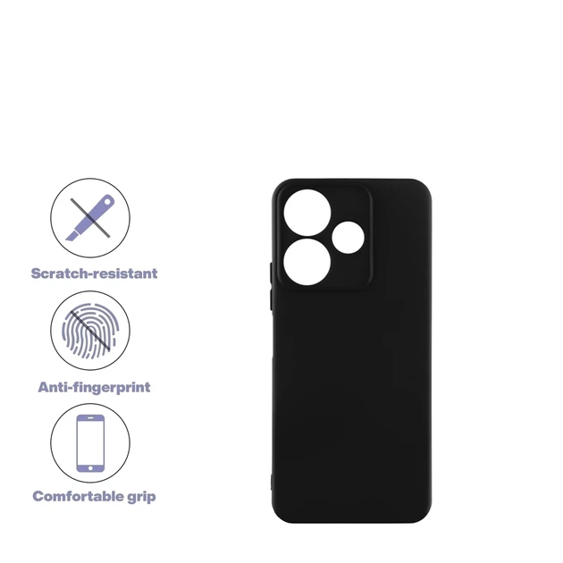 Чехол силиконовый Full Camera для Tecno Pova 6 LI7 защита камеры TPU черный - Фото 2 Чехол силиконовый Full Camera для Tecno Pova 6 LI7 защита камеры TPU черный - изображение 2