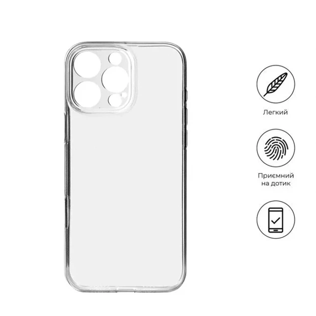 Чехол TPU Virgin Hard Full Camera для iPhone 12 прозрачный с защитой камеры - Фото 3 Чехол TPU Virgin Hard Full Camera для iPhone 12 прозрачный с защитой камеры - зображення 3