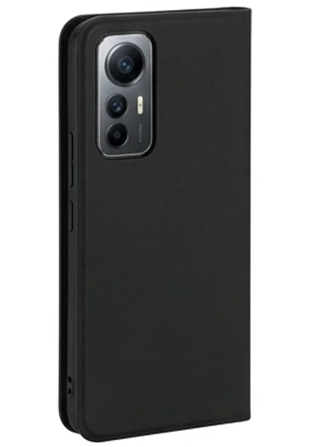 Чехол-книжка TPU PU для Infinix Hot 50i Smart 9 черный с защитой экрана и усиленными углами - изображение 3