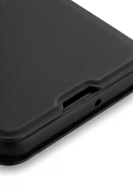 Чехол-книжка TPU PU для Infinix Hot 50i Smart 9 черный с защитой экрана и усиленными углами - изображение 5
