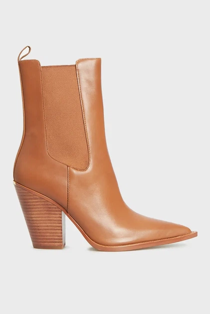 Жіночі руді шкіряні ковбойки LENI BOOTIE Michael Kors 38,5 40T4LNHE5L - зображення 2