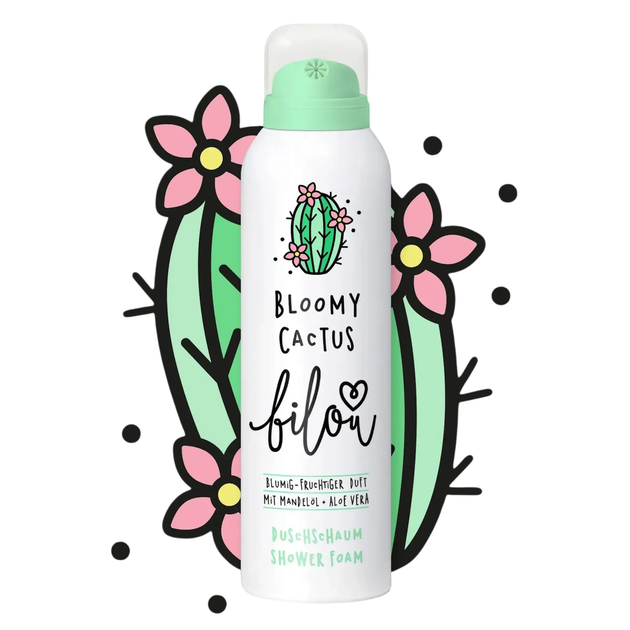 Пінка для душу Bilou Bloomy Cactus, 200 мл - Фото 2 Пінка для душу Bilou Bloomy Cactus, 200 мл - зображення 2