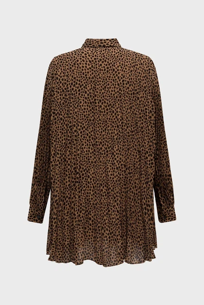 Жіноча коричнева сукня з візерунком Michael Kors M MR582QYGRY - Фото 9 Жіноча коричнева сукня з візерунком Michael Kors M MR582QYGRY - изображение 9