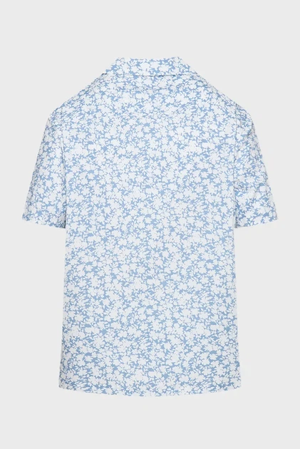 Чоловіча блакитна сорочка з візерунком SS RLX FLORAL CAMP Michael Kors L CS5409LHPM - зображення 2