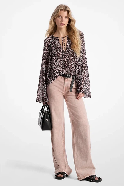 Жіночі рожеві джинси RELAXED Michael Kors 4 MS590654LN - зображення 2