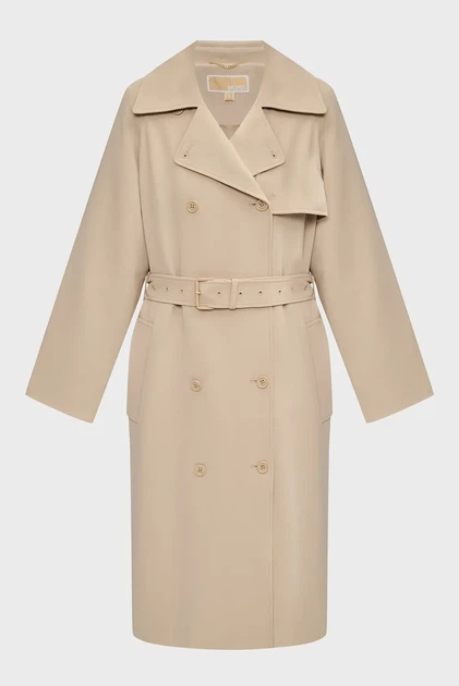 Жіночий бежевий тренч DB OVERSIZE BELTED Michael Kors XS MT420EXENX - зображення 7