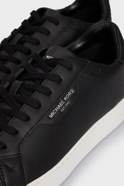 Чоловічі чорні шкіряні снікерси KEATING LACE UP Michael Kors 43 42S4KEFS2L - Фото 3 Чоловічі чорні шкіряні снікерси KEATING LACE UP Michael Kors 43 42S4KEFS2L - зображення 3