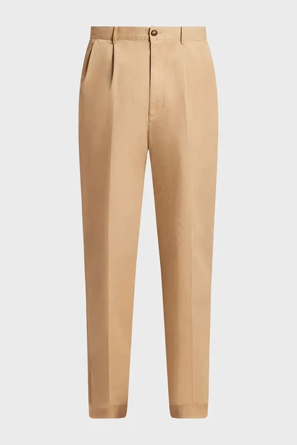 Чоловічі бежеві брюки PLEATED Michael Kors 34-32 CR5304UDR2 - Фото 4 Чоловічі бежеві брюки PLEATED Michael Kors 34-32 CR5304UDR2 - изображение 4