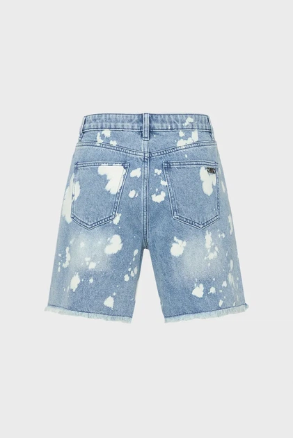 Жіночі блакитні джинсові шорти з візерунком BOYFRIEND DENIM SHORT Michael Kors 6 MS59066HME - зображення 9