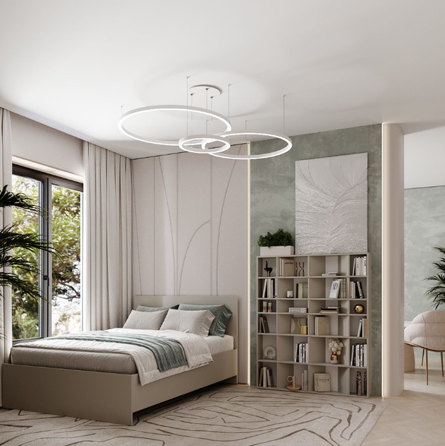 Підлогова полиця для книг та декору на 24 комірки Light 120x146x16 см - зображення 4