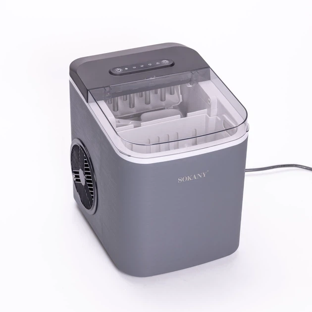 Льдогенератор Sokany SK-03038 Silver настольный бытовой 112 Вт (107-80-SK-03038) - изображение 6