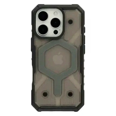 Чохол TPU+PC ArmorHex Magnetic Case для iPhone 13 Pro з MagSafe захист камери сірий Matte Grey - зображення 6