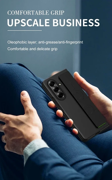 Чехол противоударный PC Nylon Case для Samsung Galaxy Fold 4 F936 черный с защитой камеры - изображение 8