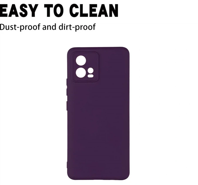 Чохол силіконовий Full Camera для Motorola Moto G72 із захистом камери фіолетовий - зображення 5