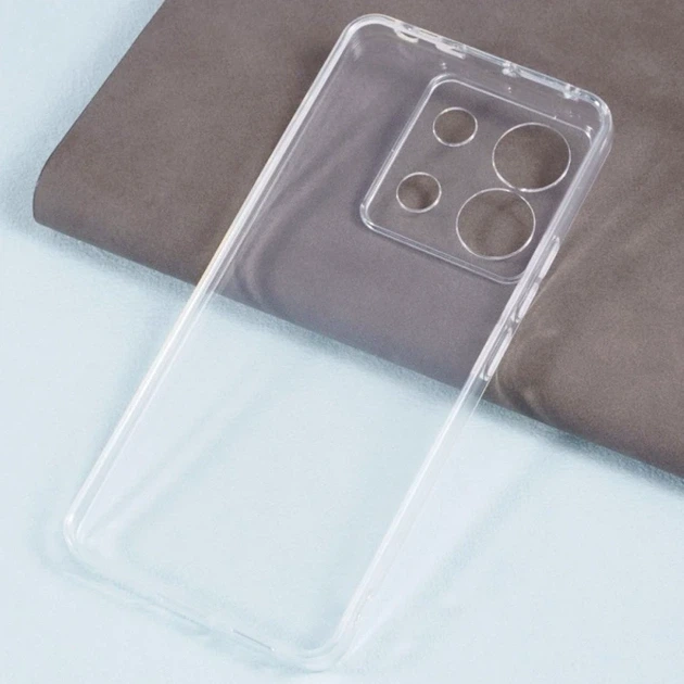 Прозрачный чехол TPU для Xiaomi Redmi Note 12 5G с защитой камеры легкий и тонкий Transparent - Фото 4 Прозрачный чехол TPU для Xiaomi Redmi Note 12 5G с защитой камеры легкий и тонкий Transparent - изображение 4
