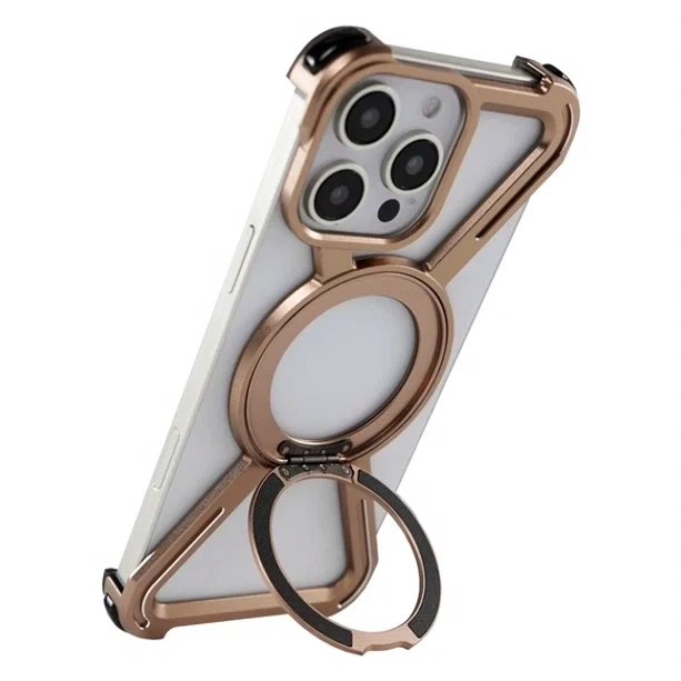 Чехол Titanium ArmorX Mag противоударный для iPhone 15 Pro Max с защитой камеры серебристый - Фото 7 Чехол Titanium ArmorX Mag противоударный для iPhone 15 Pro Max с защитой камеры серебристый - изображение 7