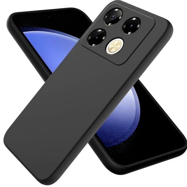 Чехол силиконовый Full Camera для Infinix Smart 8 Plus защита камеры TPU черный - зображення 3