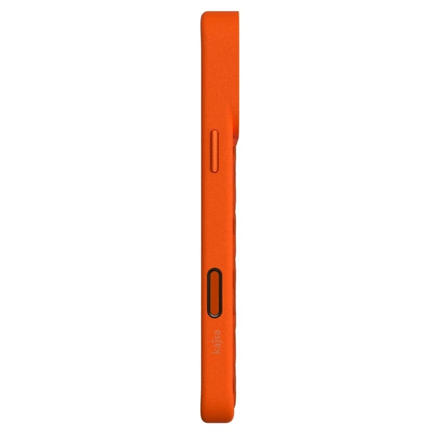 Чехол противоударный Kajsa Briquette Collection для iPhone 17 Pro с MagSafe Orange Plus B-Ring с микрофиброй внутри - изображение 8