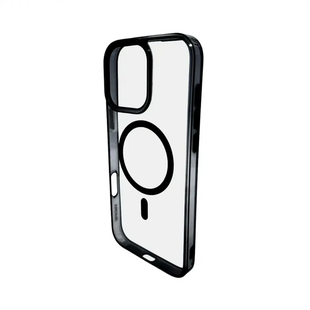 Чехол TPU Color с MagSafe для iPhone 14 Pro черный противоударный с защитой камеры - Фото 4 Чехол TPU Color с MagSafe для iPhone 14 Pro черный противоударный с защитой камеры - изображение 4