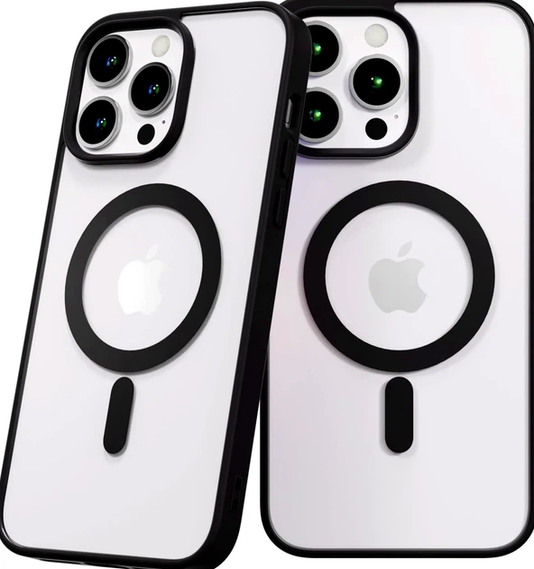 Чехол TPU Color с MagSafe для iPhone 14 Pro черный противоударный с защитой камеры - Фото 6 Чехол TPU Color с MagSafe для iPhone 14 Pro черный противоударный с защитой камеры - изображение 6
