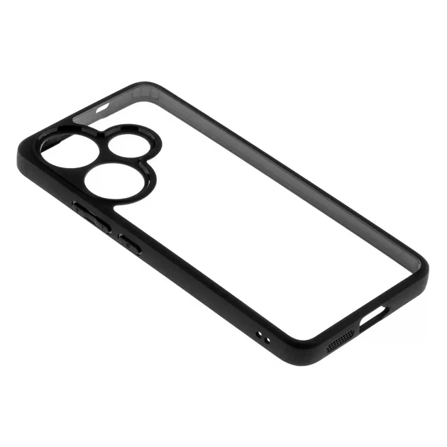 Чехол противоударный TPU+PC для Xiaomi Poco F6 5G Turbo 3 черный с максимальной защитой - изображение 4