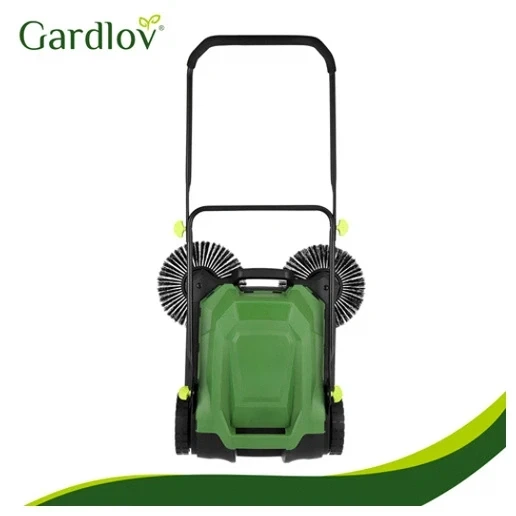 Ручная подметальная машина 680 мм 24 л для уборки листьев Nexo Gardlov 3 щетки черно-зеленая - Фото 5 Ручная подметальная машина 680 мм 24 л для уборки листьев Nexo Gardlov 3 щетки черно-зеленая - изображение 5