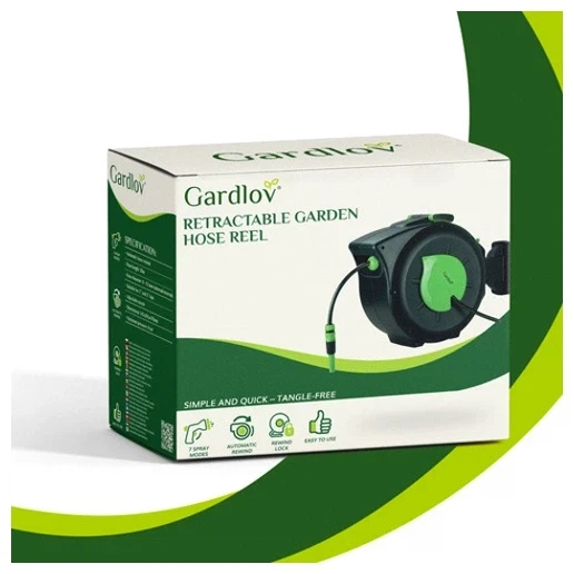Автоматична котушка для садового шланга 30 м із пістолетом 7 режимів Gardlov - зображення 2