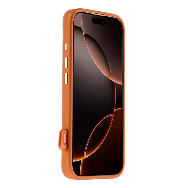 Чехол накладка Kajsa Briquette Collection для iPhone 16 с MagSafe TPU и микрофибра коричневый - Фото 5 Чехол накладка Kajsa Briquette Collection для iPhone 16 с MagSafe TPU и микрофибра коричневый - зображення 5