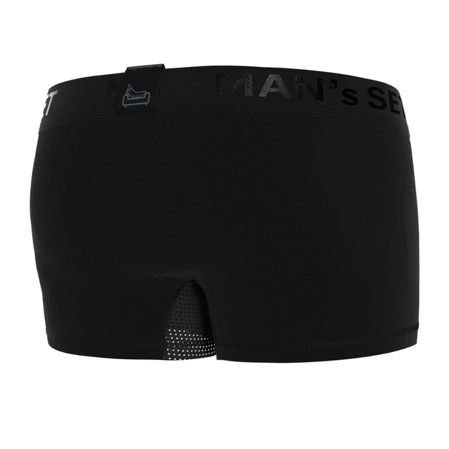 Мужские анатомические боксеры из хлопка с сеткой Anatomic Classic Light Black Series MAN's SET Черные р. 3XL - изображение 2