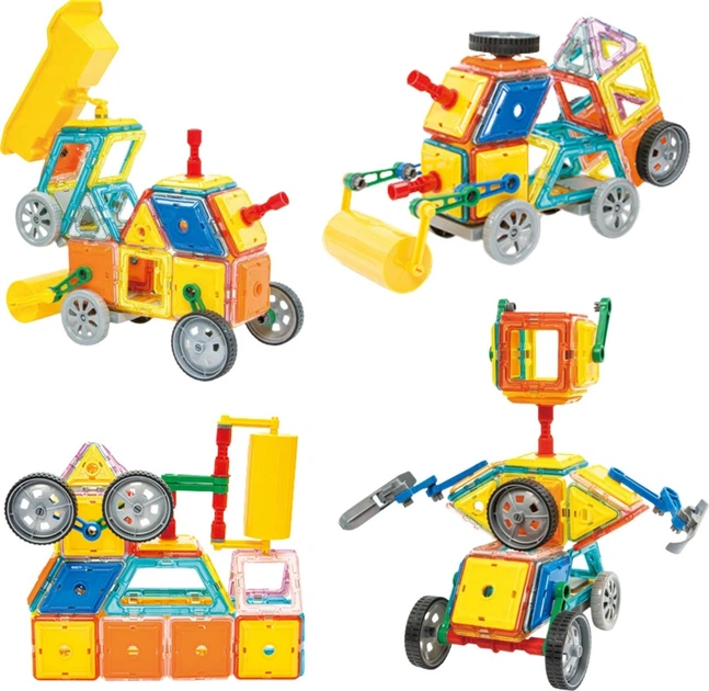 Klocki magnetyczne Woopie 3D Pojazdy 80 elementów 55051 (5906280655051) - Zdjęcie 2 Klocki magnetyczne Woopie 3D Pojazdy 80 elementów 55051 (5906280655051) - obraz 2