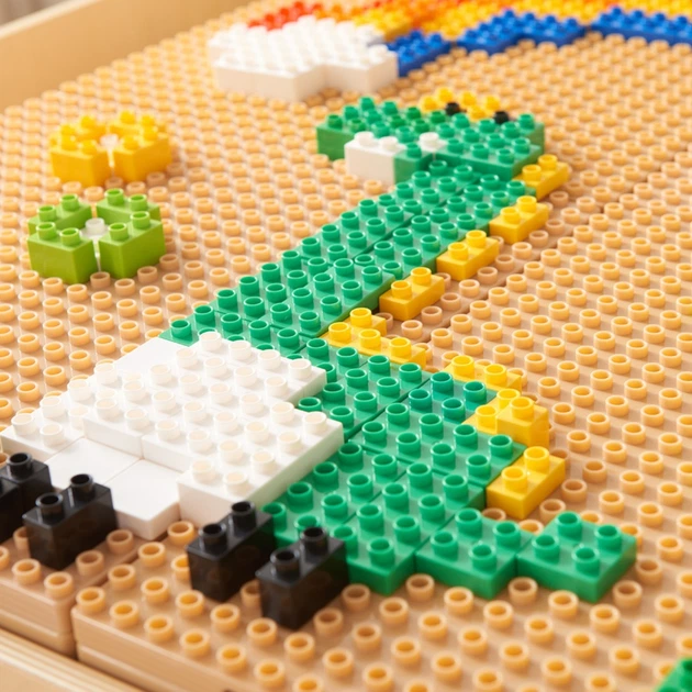 Klocki konstrukcyjne Masterkidz z nakladką na panel 135 elementów MK0024 (5906280655648) - obraz 7
