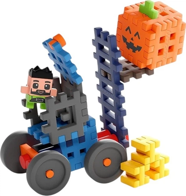 Klocki konstrukcyjne Marioinex Mini Waffle Farmer: Wózek widłowy z Jack 50 elementów 722180 (5903033907511) - Zdjęcie 6 Klocki konstrukcyjne Marioinex Mini Waffle Farmer: Wózek widłowy z Jack 50 elementów 722180 (5903033907511) - obraz 6