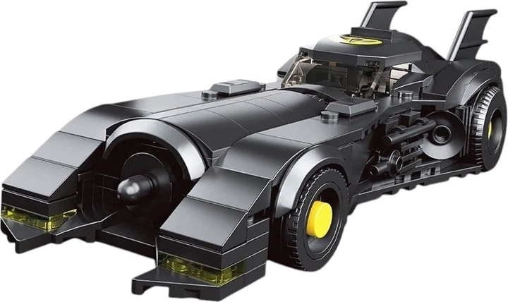 Klocki konstrukcyjne LeanToys samochód wyścigowy superbohatera 409 elementów Czarny 721935 (5905991072430) - obraz 2