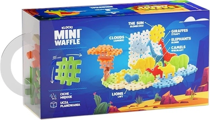 Конструктор Marioinex Mini Waffle Animals: Сафарі 50 деталей 689365 (5903033907092) - зображення 2