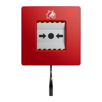 Ajax Manual Call Point (Red) (8EU) ASP ручной пожарный извещатель - изображение 4