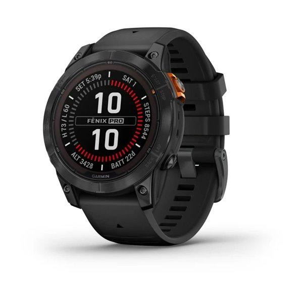 Смарт-часы Garmin Fenix 7 Pro Solar Edition Slate Grey with Black Band - Фото 2 Смарт-часы Garmin Fenix 7 Pro Solar Edition Slate Grey with Black Band - изображение 2