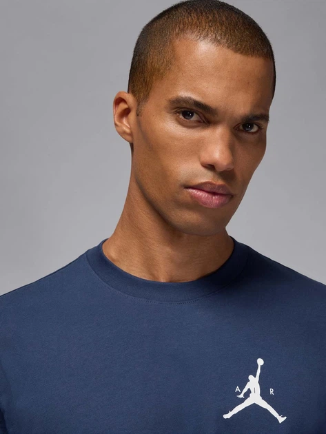 Футболка бавовняна довга чоловіча Jordan M J Jumpman Ss Lbr Tee IM9803-410 S Синя (198730653839) - зображення 4