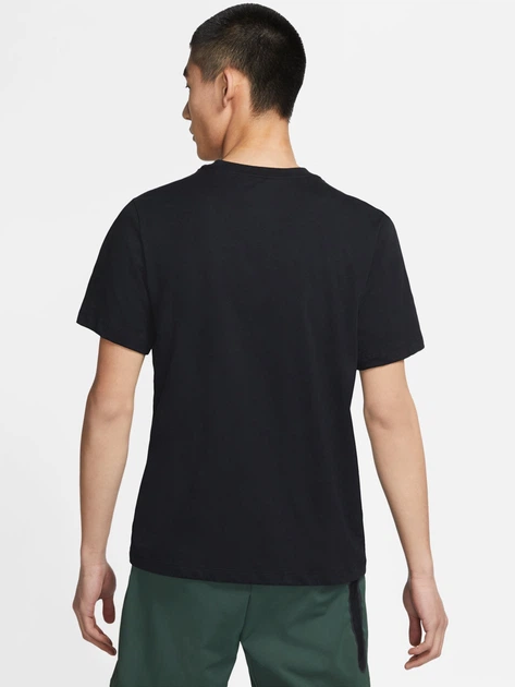Koszulka męska bawełniana Nike M Nsw Tee Icon Swoosh DC5094-010 XL Czarna (194502460971) - obraz 2