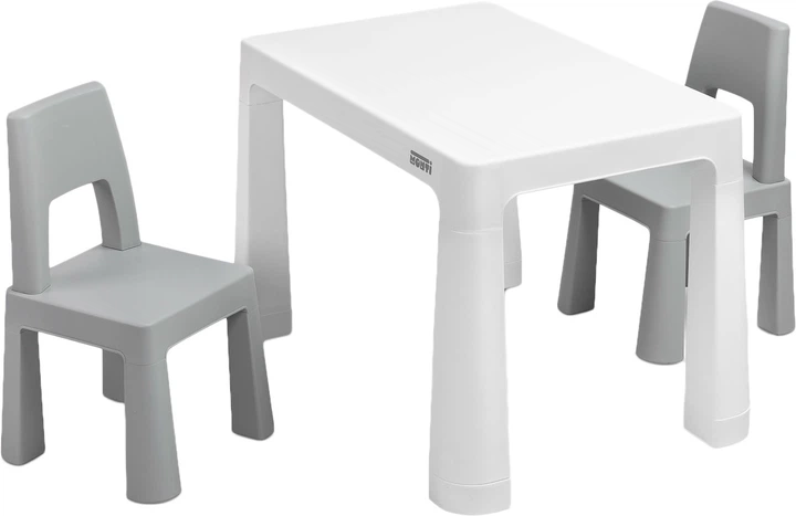 Дитячий комплект Caretero Toyz Monti Grey Стіл з 2 стільцями (5908310393261) - зображення 2