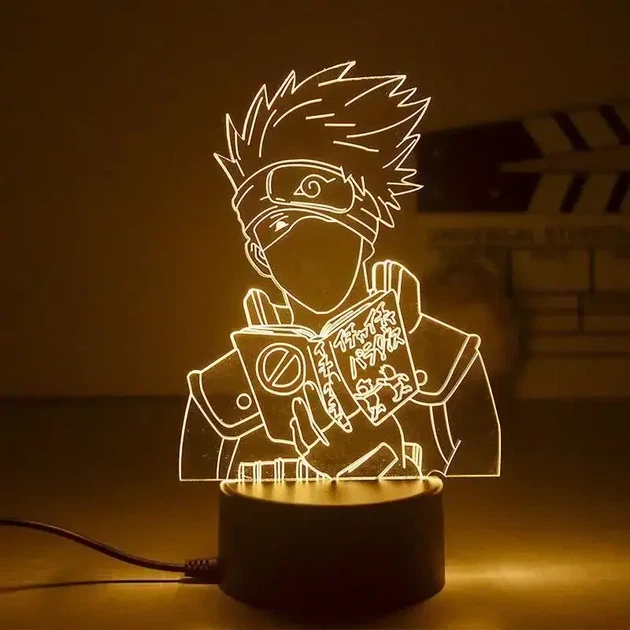 3D LED нічник Naruto — аніме лампа з підсвіткою (Наруто, Ітачі, Какаші, Акацукі), USB, декор для кімнати - Фото 1 3D LED нічник Naruto — аніме лампа з підсвіткою (Наруто, Ітачі, Какаші, Акацукі), USB, декор для кімнати - зображення 1