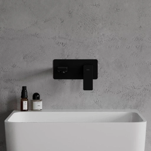 Змішувач для умивальника прихованого монтажу Omnires Parma black mat (PM7415BL) (00139928) - зображення 3
