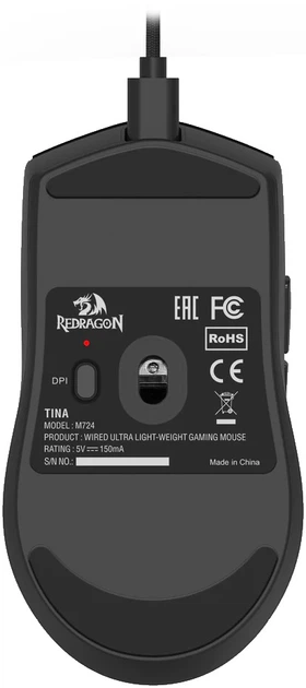 Mysz Redragon M724-1K K1NG Czarna (6950376721983) - Zdjęcie 2 Mysz Redragon M724-1K K1NG Czarna (6950376721983) - obraz 2