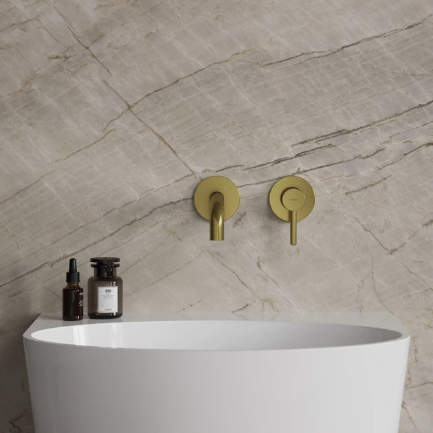 Змішувач для умивальника прихованого монтажу Omnires Y brushed brass (Y1215HBSB) (00139959) - зображення 2