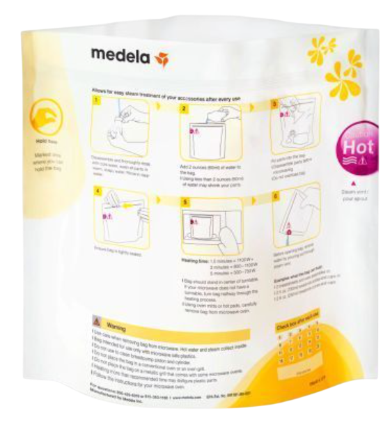 Torebki do sterylizacji Medela Quick Clean  5 szt (7612367018036) - obraz 2