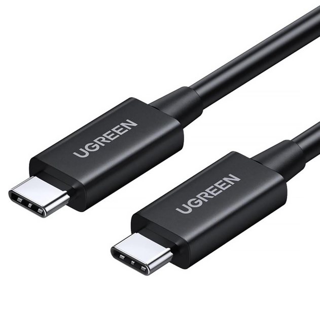 Кабель UGREEN US501 USB-C to USB-C Thunderbolt 4 Cable 0.8m Black (30389) - Фото 2 Кабель UGREEN US501 USB-C to USB-C Thunderbolt 4 Cable 0.8m Black (30389) - изображение 2