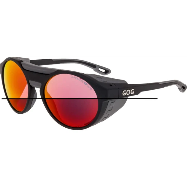 Окуляри GOG Manaslu Photochromic Cat.2-4 matt black/grey/reflex red чорні/червоні - Фото 4 Окуляри GOG Manaslu Photochromic Cat.2-4 matt black/grey/reflex red чорні/червоні - изображение 4
